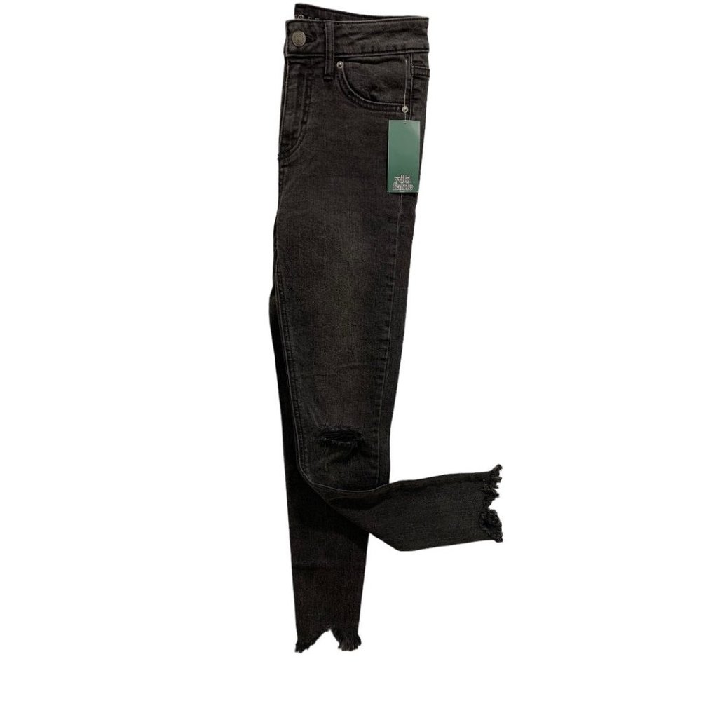 Size 00 Wild Fable Women's Black New Skinny High‎ Rise Jeans